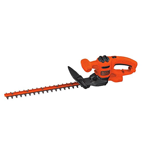 BLACK+DECKER BEHT150 Hedge Trimmer & String Trimmer with Auto Feed, Electric, 6.5-Amp, 14-Inch (BESTA510)