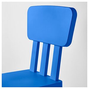 Ikea Mammut Kids Indoor/Outdoor Children's Chair, Blue Color - 2 Pack