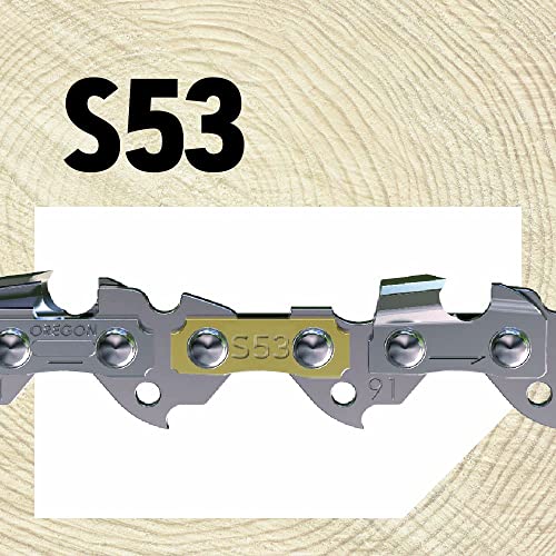 Oregon S53 AdvanceCut Replacement Chainsaw Chain for 14-Inch Guide Bars, 53 Drive Links, Pitch: 3/8" Low Vibration, .050" Gauge (S53), Fits Various Remington Models