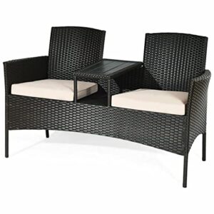 wyfdp set of ottoman sofa cushions coffee table brown