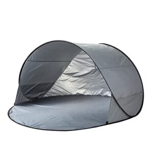 beach house canopy pop up shade tent with carry bag,upf 30+ sun protection,grey,58″x 69″
