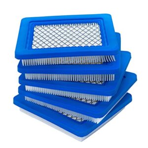 hoodell 5 pack 491588s air filter, compatible with briggs and stratton 491588, toro 20332, craftsman 3364, premium lawn mower air cleaner