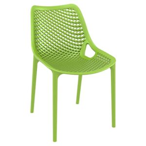 compamia air outdoor patio dining chair in tropical green (set of 2)