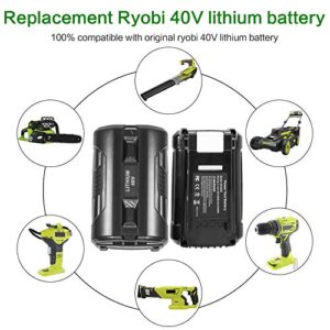 OP4060 40V 6.0Ah Lithium Battery Replacement for All Ryobi 40-Volt Power Tools OP4015 OP4026 OP40201 OP40261 OP4030 OP4040 OP40401 OP4050 OP40501 OP4050A OP40601 OP4060A RY40200 RY40403 RY40204