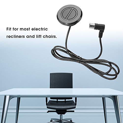 Eujgoov Recliner Chair Switch 2 Button Round Power Recliner Controller 5 Pin 4 Wire Switch Replacement Electric Recliner