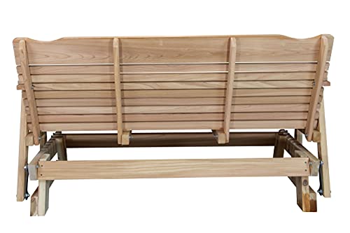 Kilmer Creek 5 Foot Natural Cedar Porch Glider, Amish Crafted