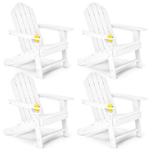 wyfdp 4 piece patio dining chairs stackable removable cushioned garden patio