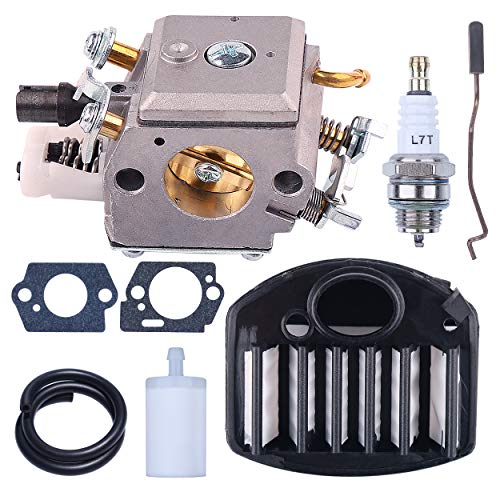 Mtanlo Carburetor Tune-up Service Kit for Husqvarna 359 357 357XP Jonsered CS2156 CS2159 Chainsaw Zama C3-EL42 505203001 Throttle Lever Gaskets Parts