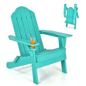 WYFDP Folding Chair Cup Holder Yard Turquoise