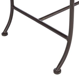 Safavieh PAT5016B Outdoor Collection Adina Rustic Brown Wrought Iron 51-inch Garden Bench