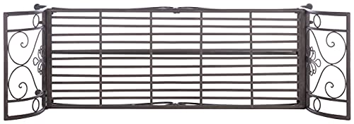 Safavieh PAT5016B Outdoor Collection Adina Rustic Brown Wrought Iron 51-inch Garden Bench