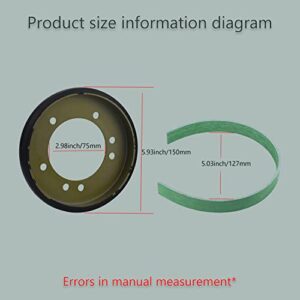 04743700 Lawn Tractor Drive Disc Kit With Liner/Friction Wheel , Compatible With Snapper Riding Clutch Disc, Replace Models 240-975, 7053103, 7600135, 5-3103, 5-7423, 7053103, (OD 6" ID 5-1/8") (1)