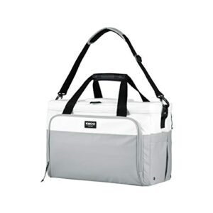 igloo 36-can seadrift coast cooler duffel bag white/gray
