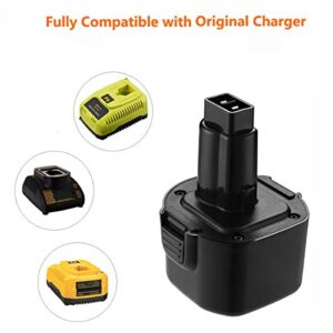 FirstPower for Dewalt 9.6V Battery Pack DW9062, Upgrade 3700mAh Battery Replacement for DEWALT 9.6V Battery NiCd, DW9061 DW9062 DE9036 DE9062 DW9614