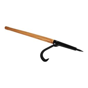 felled | log peavy – 49 inch wood peavey logging tool log roller tool carbon steel logging cant hook with wooden shaft