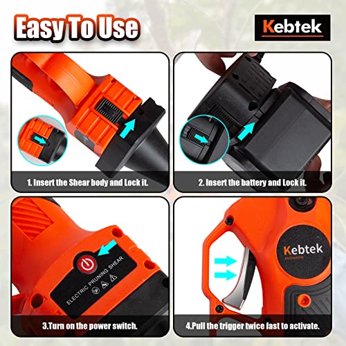 Battery Cable Connectors for Kebtek B00840 Electric Pruning Shear - Reduce the Weight of Electric Pruner