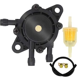 fuel pump for kohler 17hp-25 hp small engine lawn mower tractor, gas vacuum fuel pump with fuel filter for honda yamaha briggs & stratton 491922 691034 692313 808492 808656 john deere