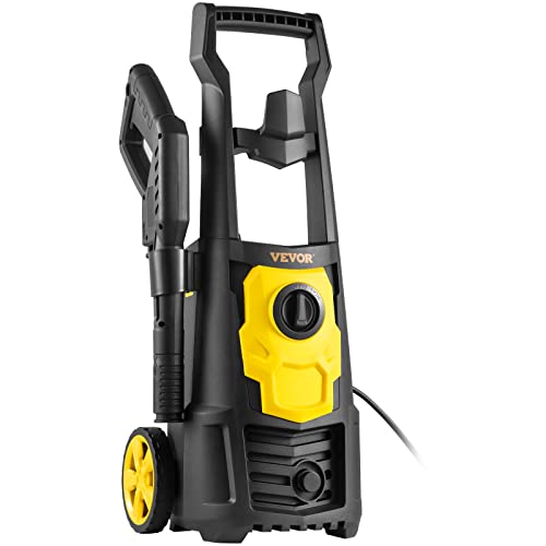 VEVOR Electric Pressure Washer, 2000 PSI, Max. 1.76 GPM Power Washer w/ 30 ft Hose, 5 Quick Connect Nozzles, Foam Cannon, Portable to Clean Patios, Cars, Fences, Driveways, ETL Listed