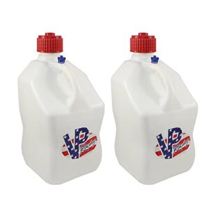 vp racing fuels 35221 motorsport 5 gallon square plastic utility jug patriotic (2 pack)