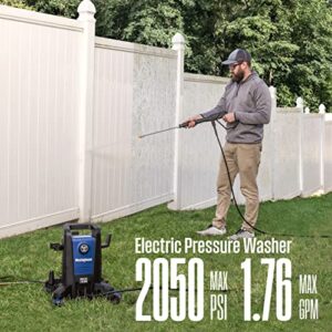 Westinghouse ePX3100 Electric Pressure Washer, 2050 Max PSI 1.76 Max GPM with Anti-Tipping Technology, Onboard Soap Tank, Pro-Style Steel Wand, 5-Nozzle Set, for Cars/Fences/Driveways/Home/Patios