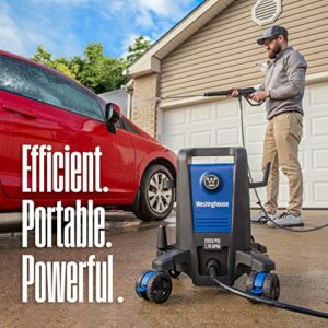 Westinghouse ePX3100 Electric Pressure Washer, 2050 Max PSI 1.76 Max GPM with Anti-Tipping Technology, Onboard Soap Tank, Pro-Style Steel Wand, 5-Nozzle Set, for Cars/Fences/Driveways/Home/Patios