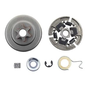 carbhub sprocket clutch 3/8″ for stihl 017 018 021 023 025 ms170 ms180 ms210 ms230 ms250 chainsaw with washer e-clip kit replace 1123 640 2003, 1123 640 2073