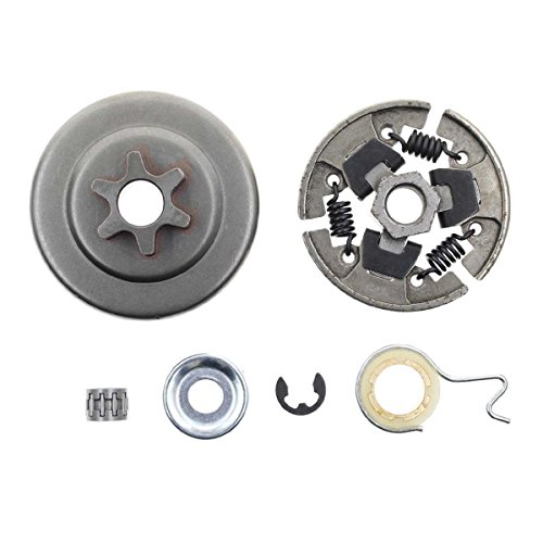 Carbhub Sprocket Clutch 3/8" for Stihl 017 018 021 023 025 MS170 MS180 MS210 MS230 MS250 Chainsaw with Washer E-Clip Kit Replace 1123 640 2003, 1123 640 2073