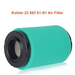 Hipa XT1 LT42 22 883 01-S1 Air Filter Fit for Kohler 5400 Series KS530-595 Engine Lawn Mower Replace for Cub Cadet XT1 Enduro LT 42 490-200-K072 22 883 01-S with 22-083-01 Pre Filter Pack of 2