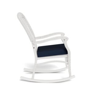 Tortuga Outdoor Portside Plantation Rocking Chair, White Coastal