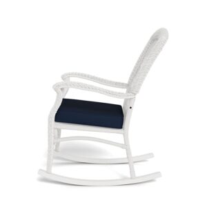 Tortuga Outdoor Portside Plantation Rocking Chair, White Coastal