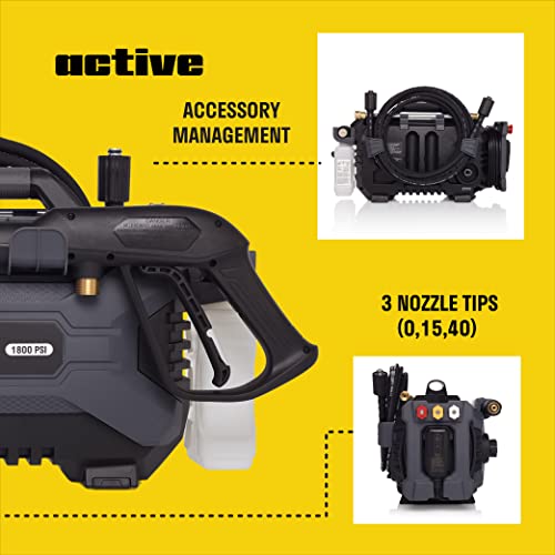 Active VE52 | 1800 PSI | 2.0 GPM | 13 Amp | Electric Pressure Washer (M22-15 Hose Fitting)