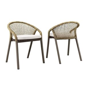 meadow outdoor patio dining chairs set of 2