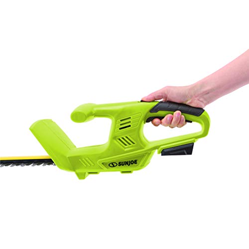 Sun Joe 24V HT18 CT Cordless Handheld Dual Action Hedge Trimmer, Tool Only