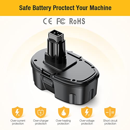 FirstPower 3.7Ah 14.4V DW9091 Battery - Compatible with Dewalt 14.4V Battery XRP Cordless Power Tool - Upgraded Ni-MH DC9091 DW9091 DW9094 DE9091 DE9092 DE9038