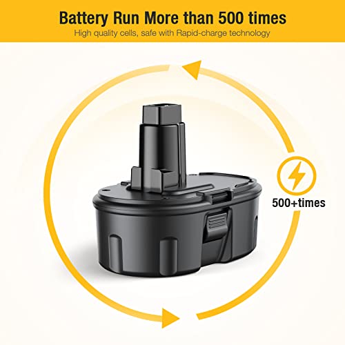 FirstPower 3.7Ah 14.4V DW9091 Battery - Compatible with Dewalt 14.4V Battery XRP Cordless Power Tool - Upgraded Ni-MH DC9091 DW9091 DW9094 DE9091 DE9092 DE9038