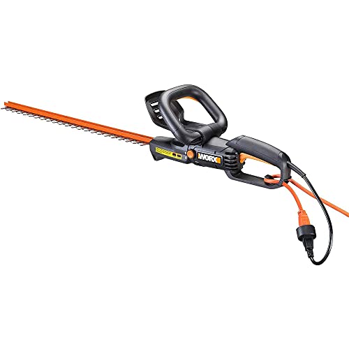 Worx WG217 4.5 Amp 24" Rotating Head Electric Hedge Trimmer, 24 inches, Black