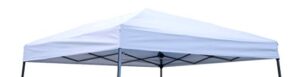 trademark innovations 8′ x 8′ square replacement canopy gazebo top in silvery white (only fits trademark innovations 10′ slant leg canopy frame)