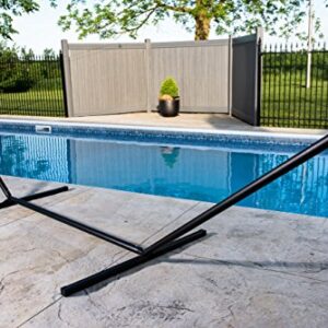 Vivere 15' Heavy Duty 3-Beam Hammock Stand, Black