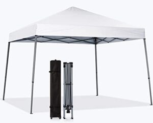 mastercanopy portable pop up canopy tent with large base(10×10,white)