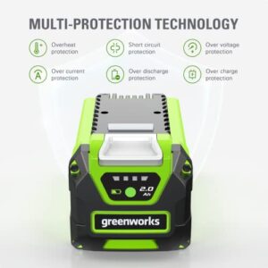 Greenworks 40V 2.0Ah Lithium-Ion Battery (Genuine Greenworks Battery)