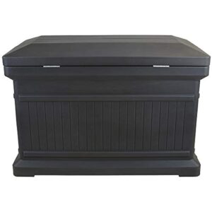 RTS Companies Inc 550200500A7981 Home Accents Parcelwirx Premium Horizontal Delivery Drop Box with Hinged Lid, Graphite