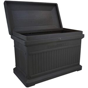 RTS Companies Inc 550200500A7981 Home Accents Parcelwirx Premium Horizontal Delivery Drop Box with Hinged Lid, Graphite