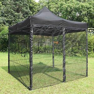 Yescom EZ Pop Up Canopy Mesh Sidewall with Window for 10ft Commercial Party Tent Vendor Food Shelter, 4pcs Sidewall Only