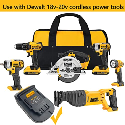 Echoyee for Milwaukee to Dewalt Battery Adapter, for Milwaukee M18 18v Lithium Battery Convert to Dewalt 18v-20v Lithium Batteries, Converter MIL18DL Use with Dewalt 18v-20v Cordless Power Tools