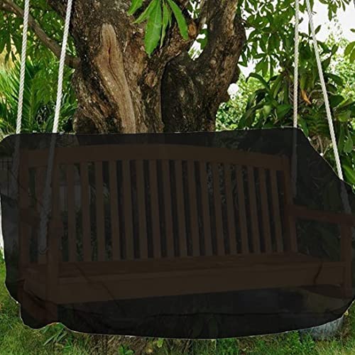 Eioflia Hanging Porch Swing Cover Waterproof Outdoor Swing Cover Patio Furniture Cover,Patio Swing Cover, Canopy Cover Hanging Swing Hammock, Black, 155 * 70 Cm/ 61.02 * 27.56''