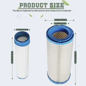 11013-7020 Air Filter & Pre Filter Replacement for Kawasaki 11013-7044 11013-7045 11013-7019 John Deere M131802 M144100 Gravely 21536900 Ariens 00181071 Kohler 2508301-S 2508304-S Lawn Mower