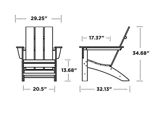 Modern Adirondack Chair (Slate Grey)