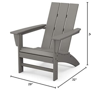 Modern Adirondack Chair (Slate Grey)