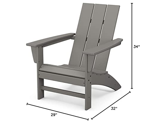 Modern Adirondack Chair (Slate Grey)