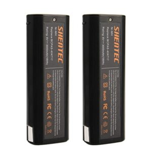 shentec 2-pack 3000mah 6v battery compatible with 404717 b20544e bcpas-404717 404400 900400 900420 900600 901000 902000 b20720 cf-325 im200 f18 im250 im250a im350ct im350a ps604n, ni-mh